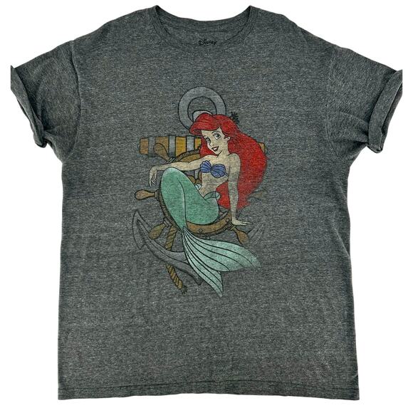 Disney The Little Mermaid T-Shirt, Gray, L - Picture 1 of 6